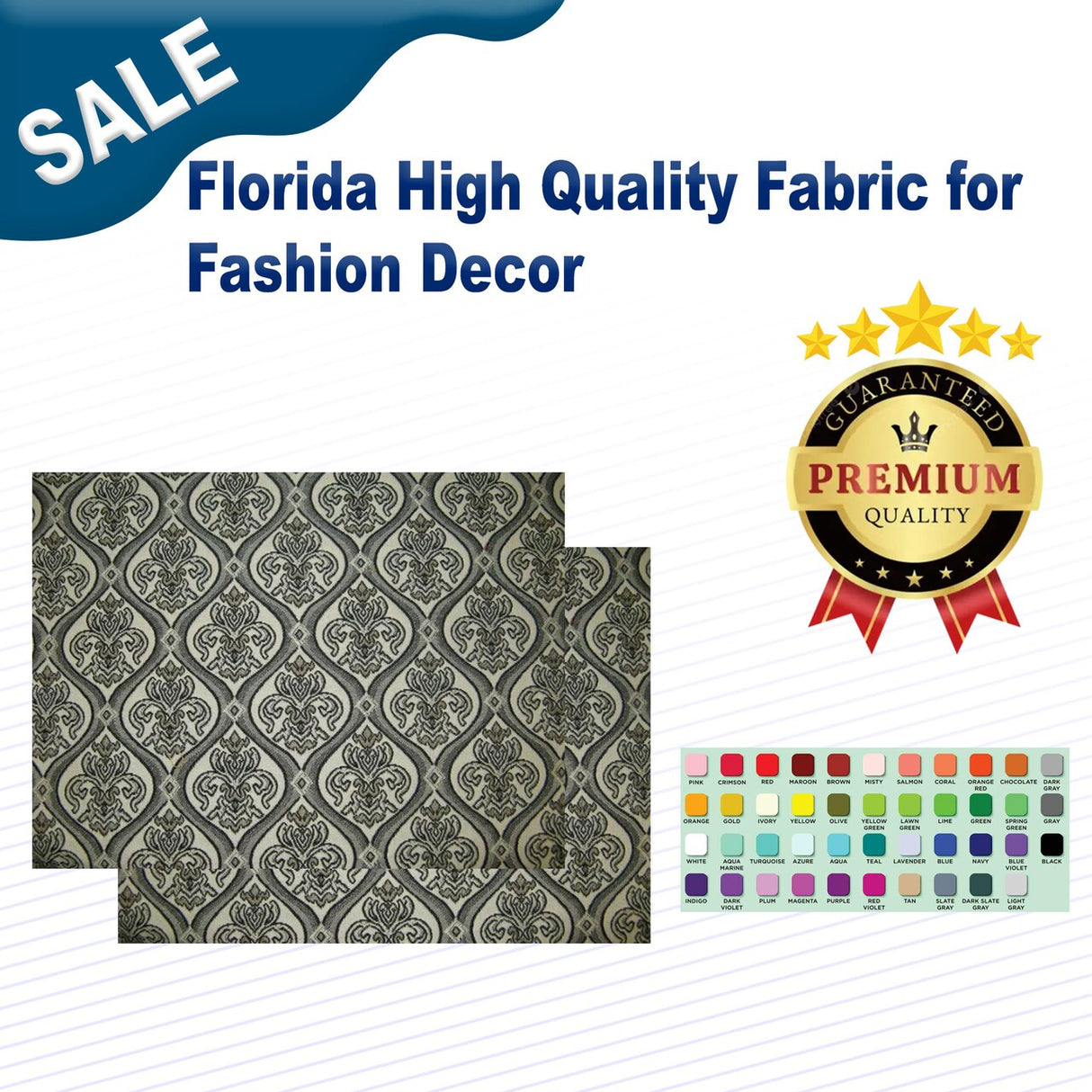 Florida High-Quality Fabric for Fashion & Decor