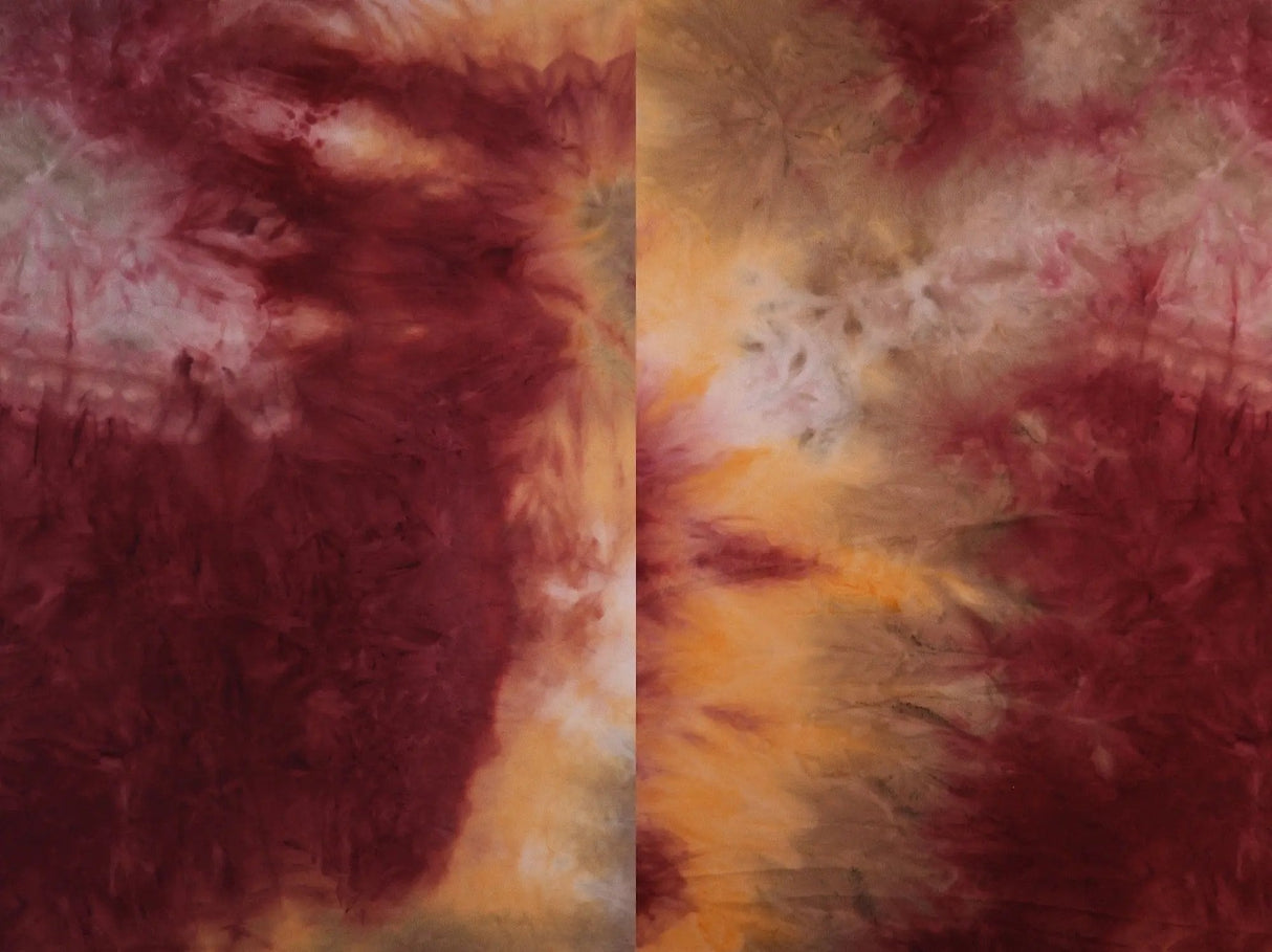 DTY Brushed Tie Dye Knit Fabric 1 Yard Soft Stretch Lightweight 58/60" Wide