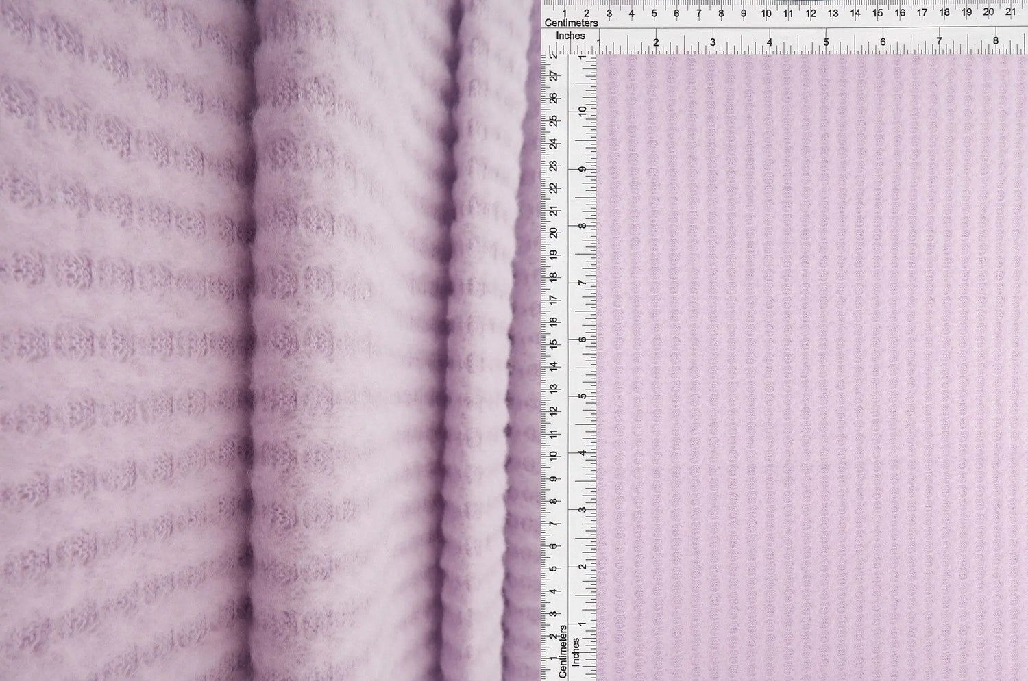 1 Yard Waffle Brushed Solid Fabric, 58/60'' Wide Polyester Rayon Spandex Blend