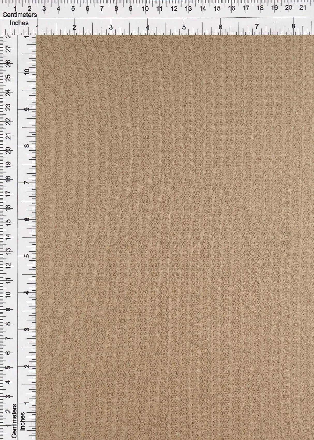 Waffle Stretch Knit Fabric Solid