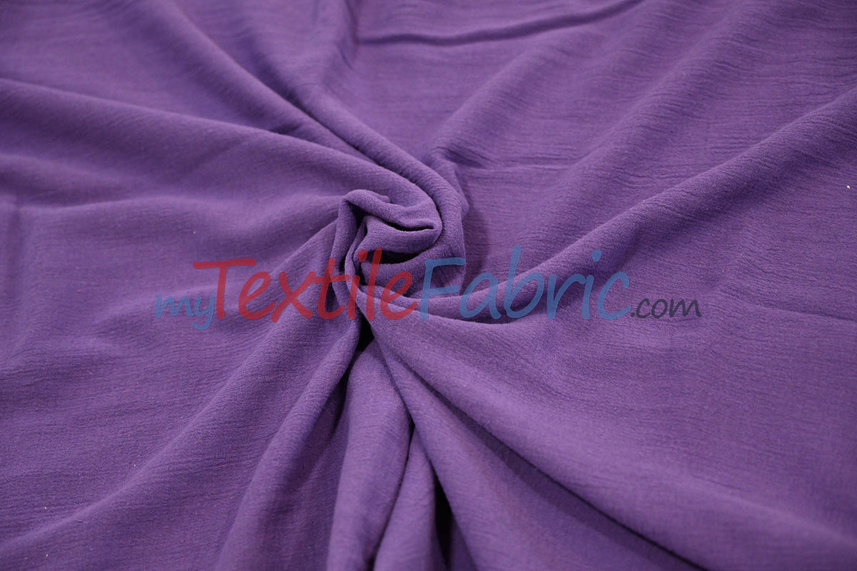 100 Percent Cotton Gauze Fabric - Soft Lightweight Muslin, 46/48" Width, Yards, Bolts, Sample Swatch (1 Yard)