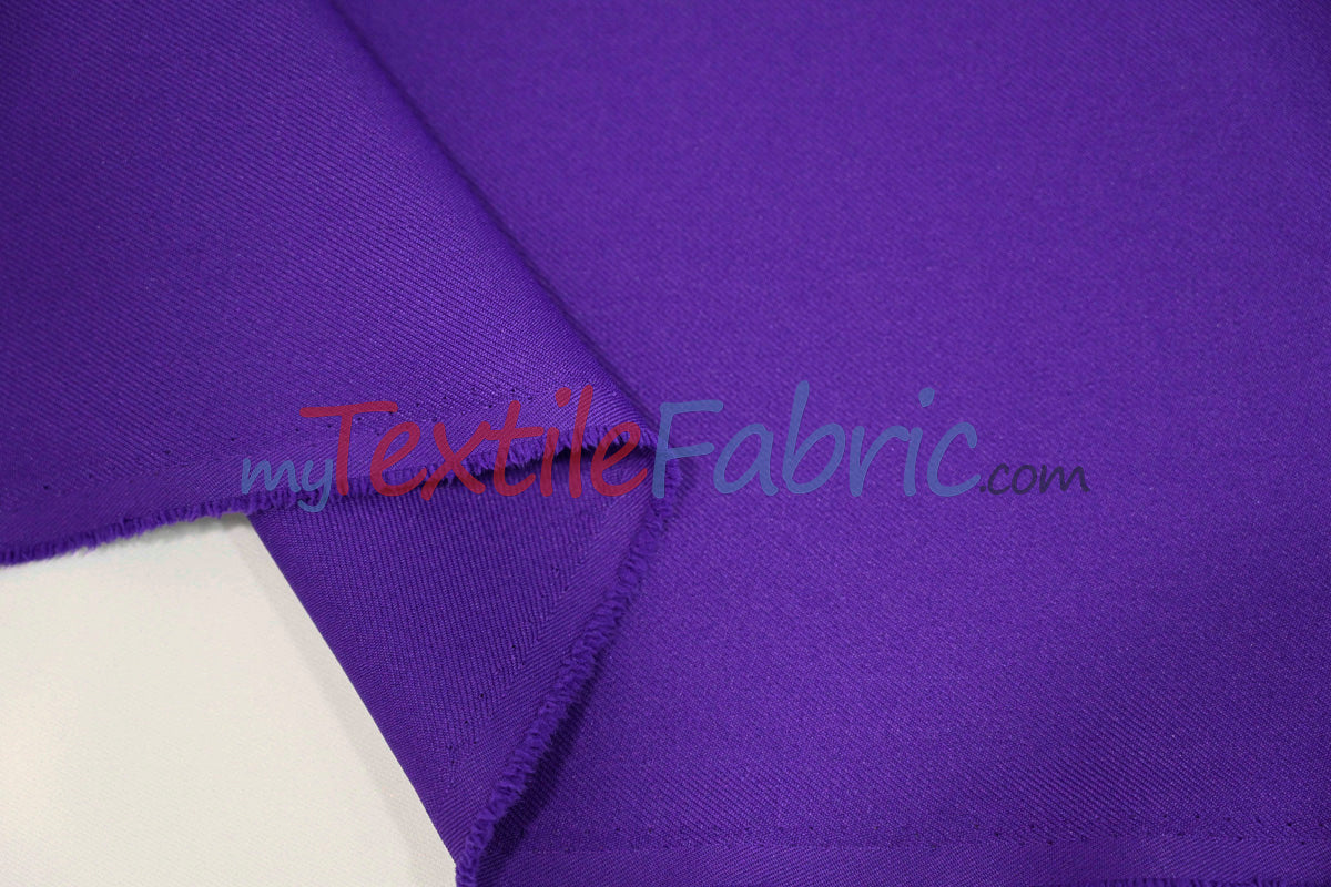 Polyester Gabardine Fabric - Multiple Colors, 58" Width (1 Yard)