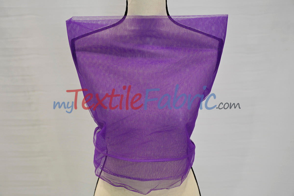 Hard Net Crinoline Polyester Fabric - Sheer Stiff Netting, 60" Width (Yards)