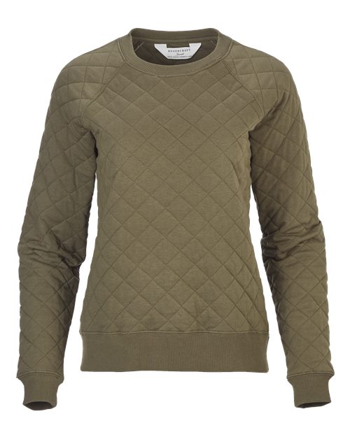 Boxercraft Women's Quilted Crewneck Pullover