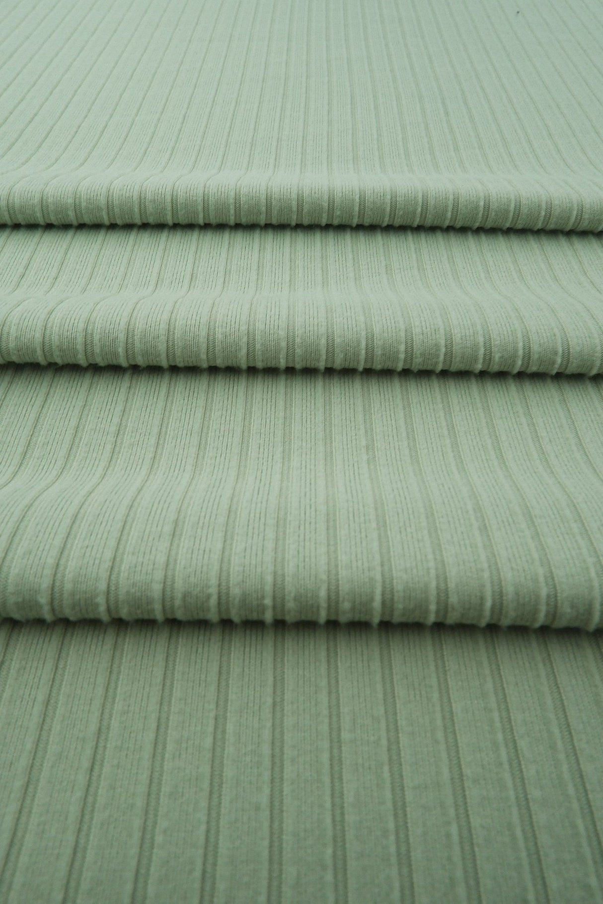 Rib Stretch Knit Fabric Solid
