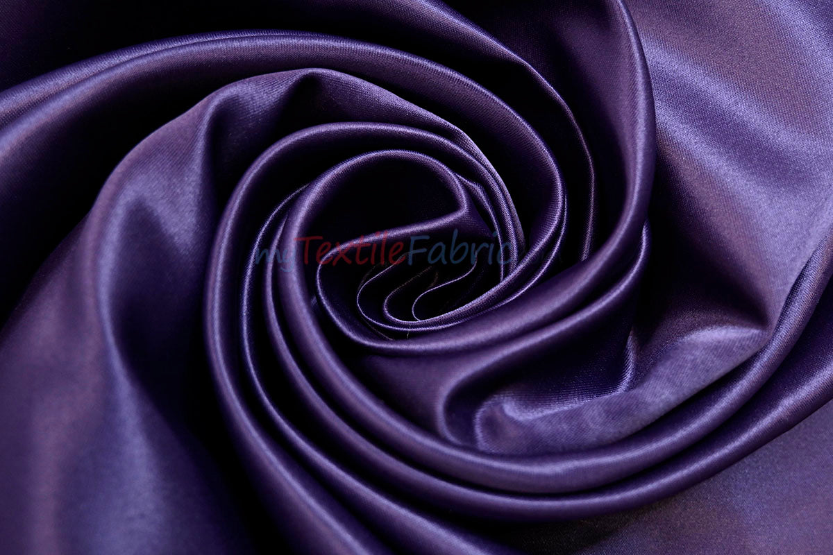 Lamour Satin Polyester Matte Satin Fabric - Multiple Colors, 58/60" Width (1 Yard)