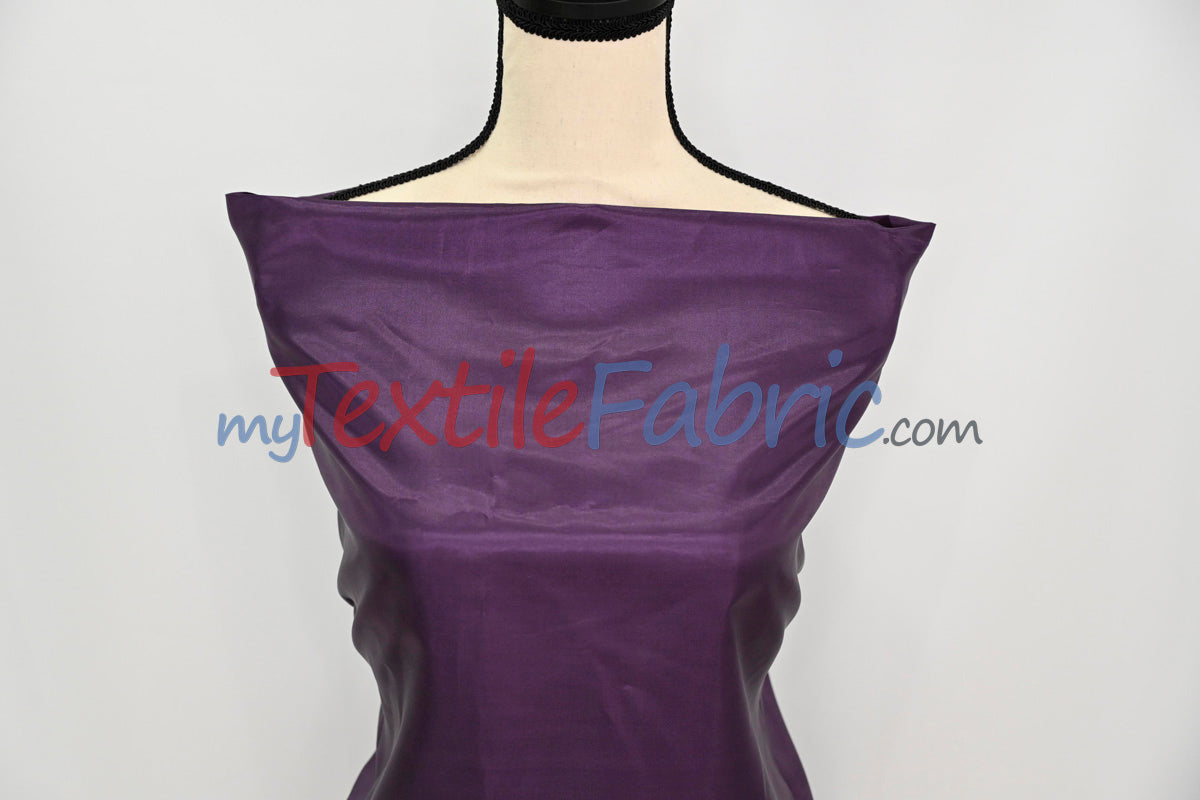 Polyester Silky Habotai Lining Polyester Fabric - Solid, 58" Wide (Sample Swatch)