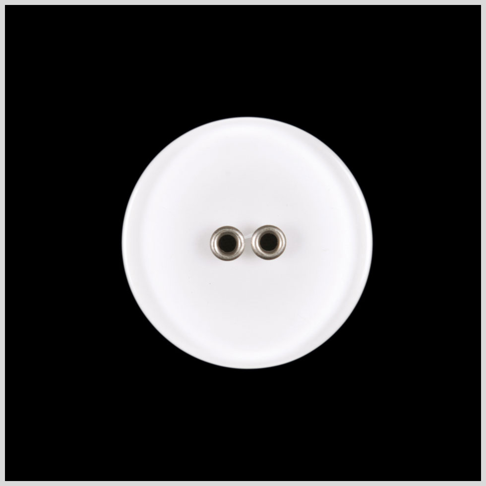 White Plastic Button - 28L/18mm