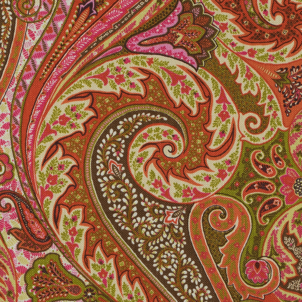 Turmeric Jaipur Paisley Linen Woven