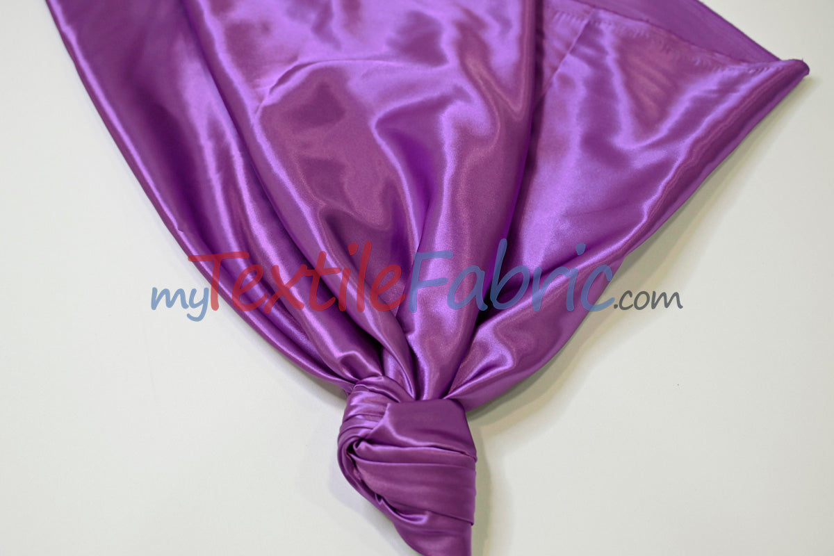 Stretch Charmeuse Satin Fabric - 96% Polyester 4% Spandex, Solid, 58/60" Width (Yards, Bolts, Sample Swatches)