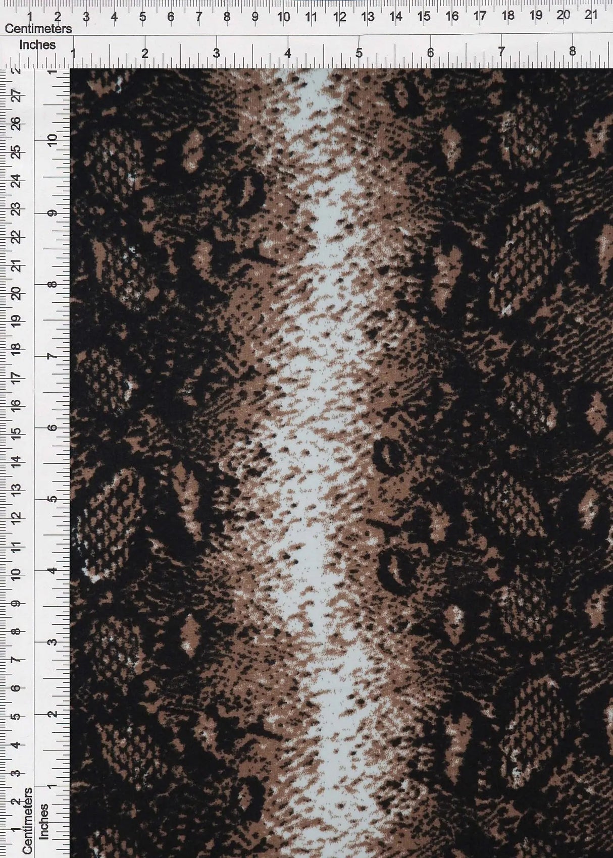 1 Yard Snake Print DTY Brushed Knit Fabric Soft Stretch Polyester Spandex 58/60 Inches Wide