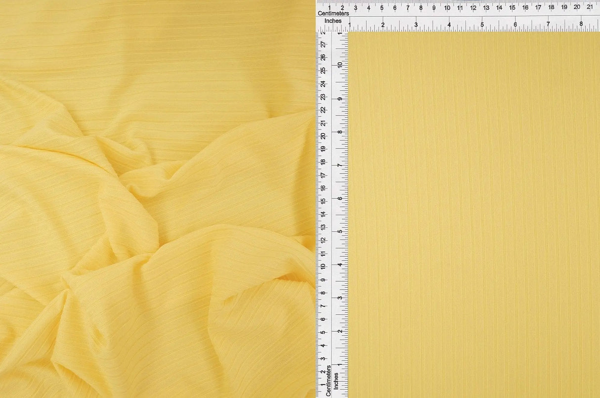 1 Yard Yummy Rib 8x3 Solid Stretch Knit Fabric 58/60 Inch Wide