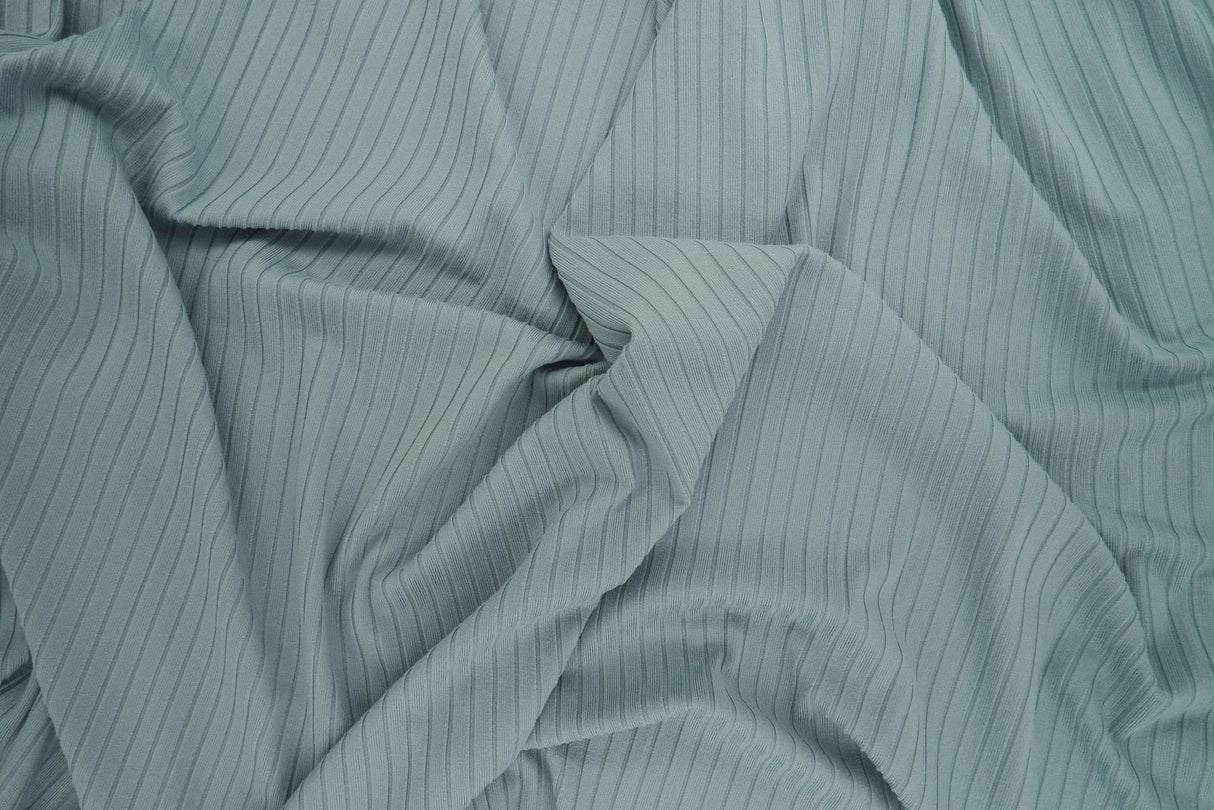 Rib Stretch Knit Fabric Solid