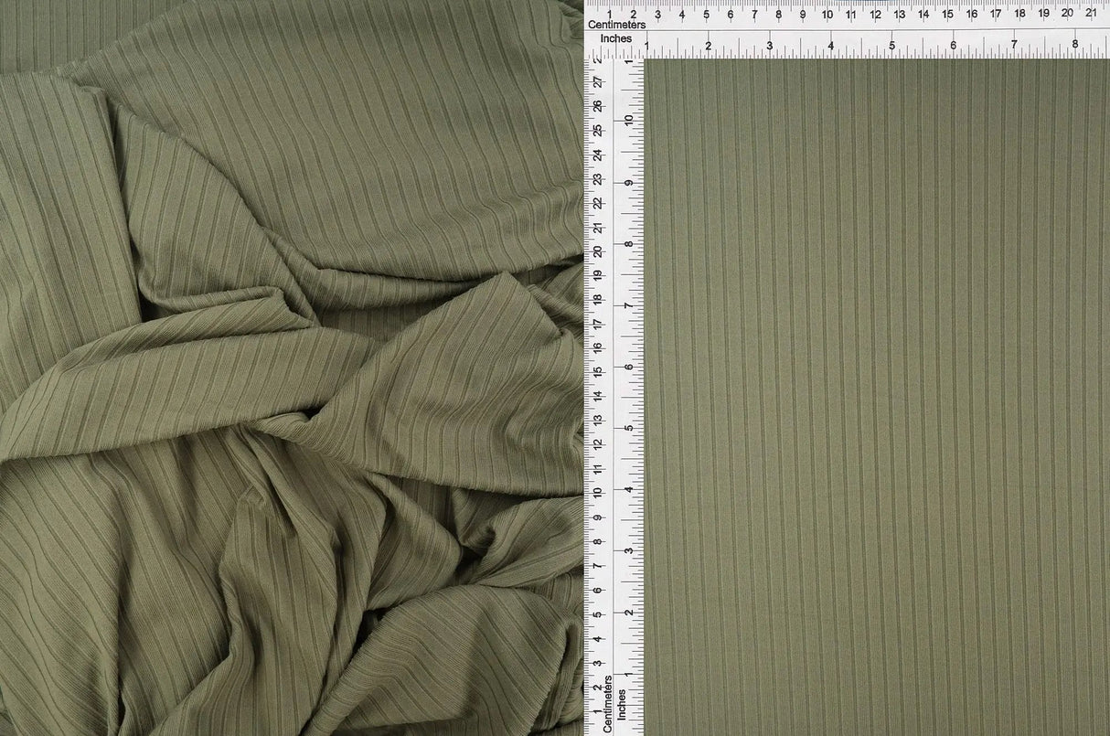 1 Yard Yummy Rib 8x3 Solid Stretch Knit Fabric 58/60 Inch Wide