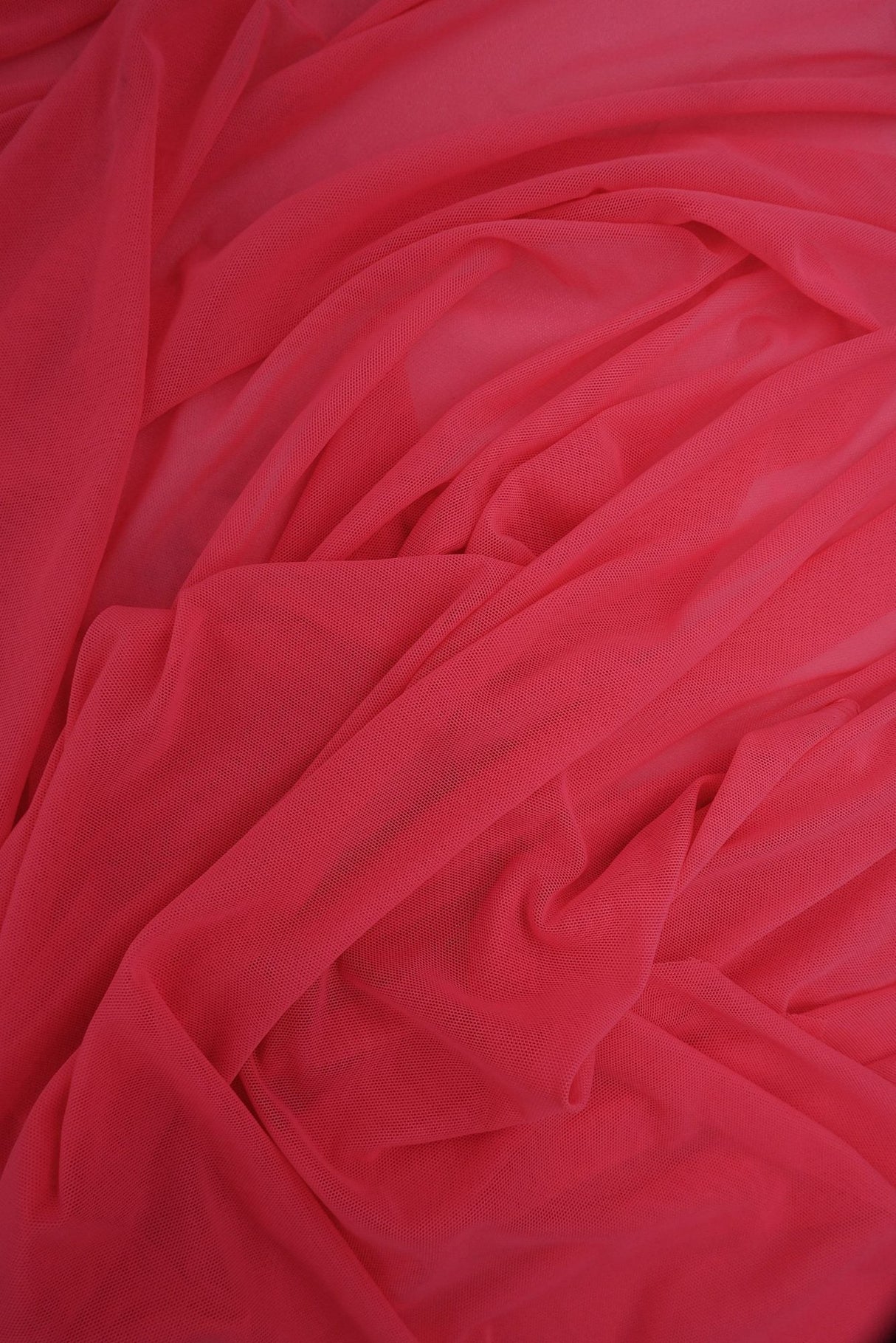 Poly Mesh Solid Pink Fabric