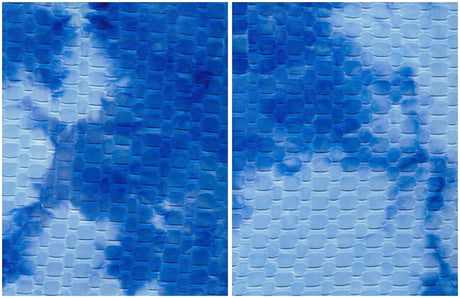 Honeycomb Knit Real Tie Dye Jacquard Fabric 1 Yard Soft Stretch Textured 58/60" Wide