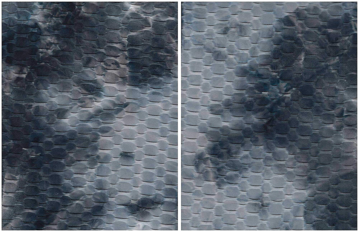 Honeycomb Knit Real Tie Dye Jacquard Fabric 1 Yard Soft Stretch Textured 58/60" Wide