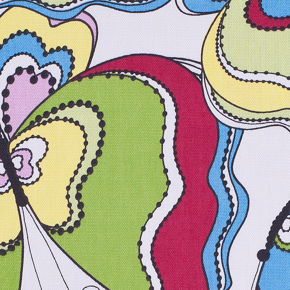 Multicolor Mod Butterflies Cotton