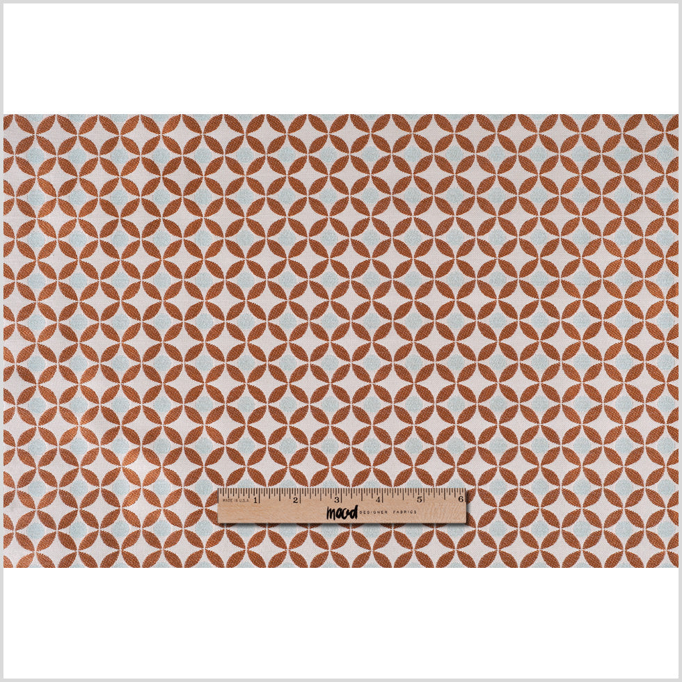 Alpine Geometric Poly-Cotton Brocade