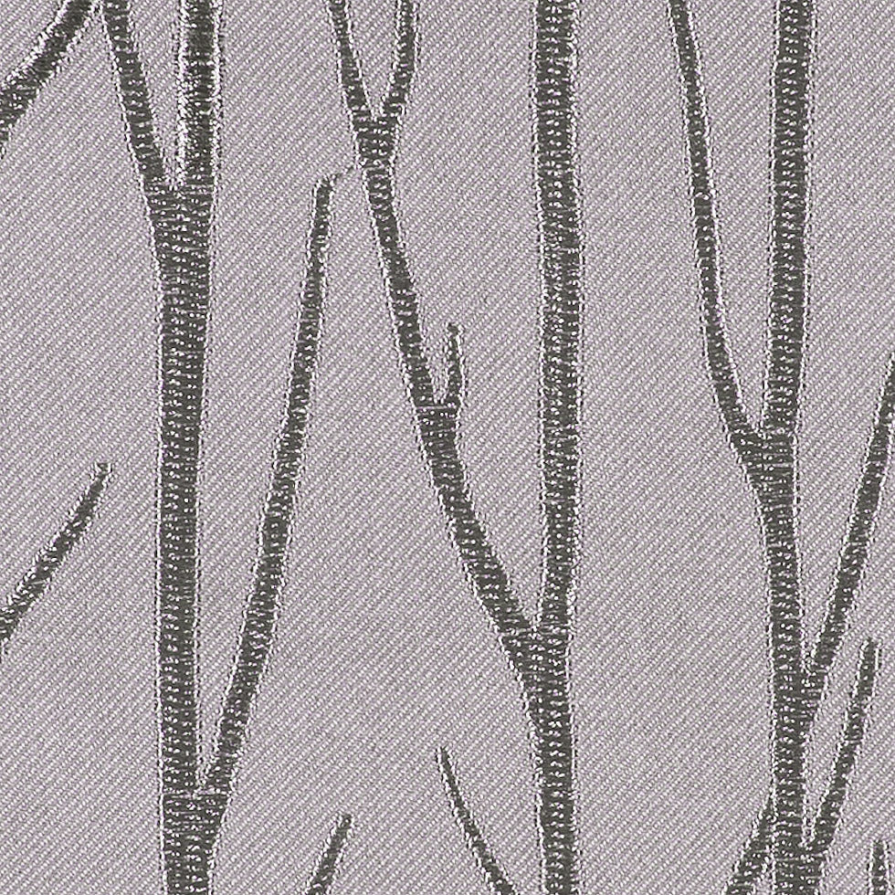 Silver Embroidered Trees "Menswear" Poly