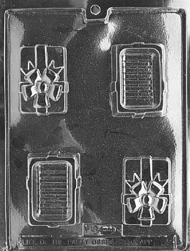 Small Gift Box With Bow Chocolate Mold - LPD029