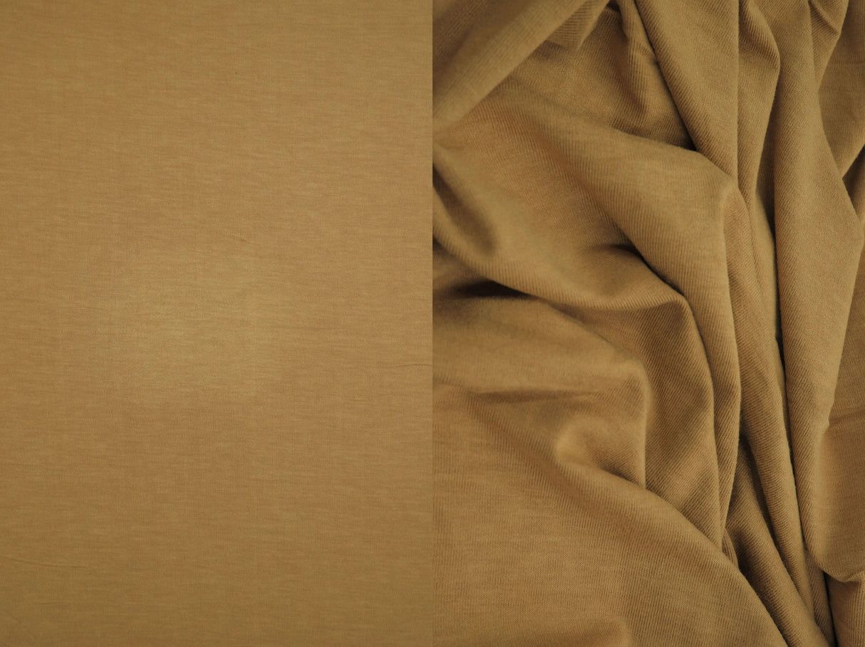 1 Yard Vortex Washed Jersey Solid Fabric, 58/60'' Wide Rayon Spandex Blend