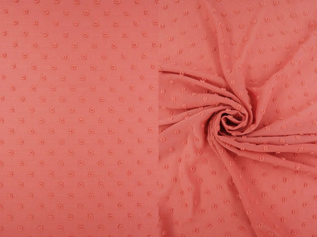 Waffle Swiss Dot Chiffon Fabric 100% Polyester 59/60'' Wide