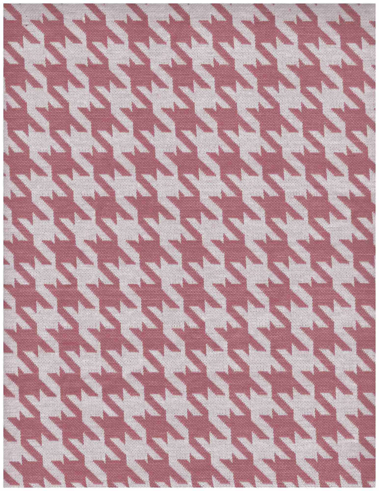 Herringbone Knit Jacquard Houndstooth Fabric Stretch Polyester Spandex 58/60 Inches Wide