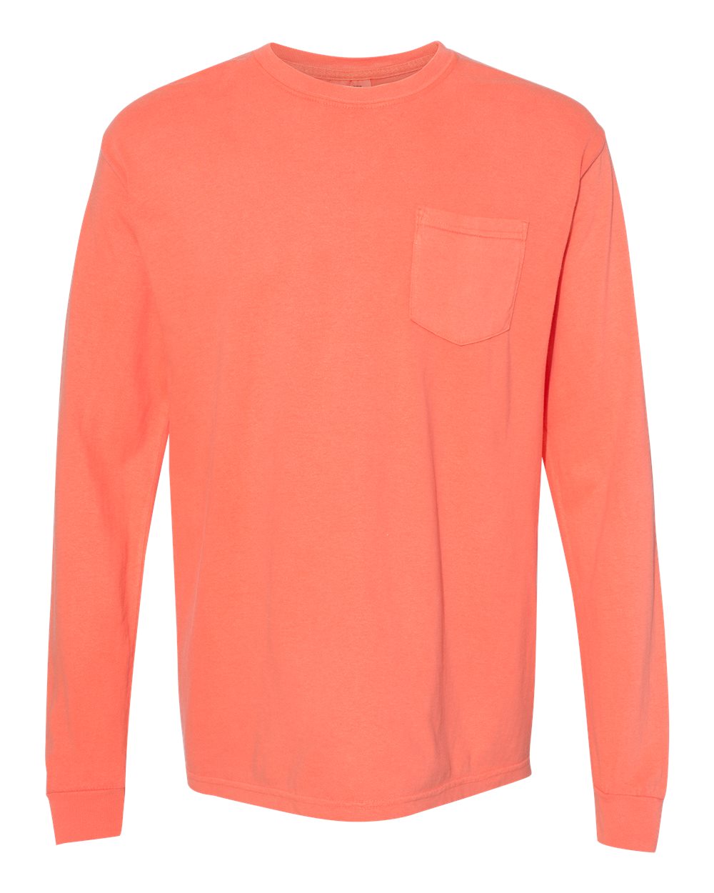 Comfort Colors® Garment-Dyed Heavyweight Long Sleeve Pocket T-Shirt