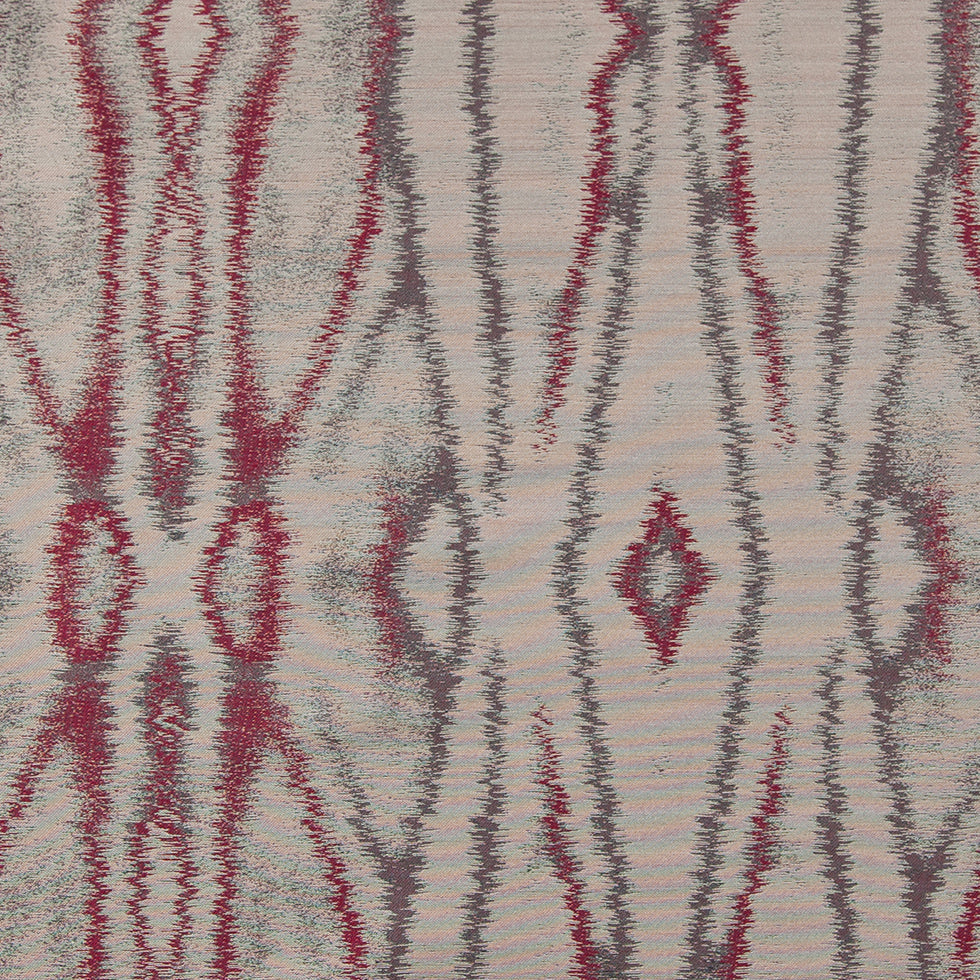 Burgundy and Gray Double-Wide Moire