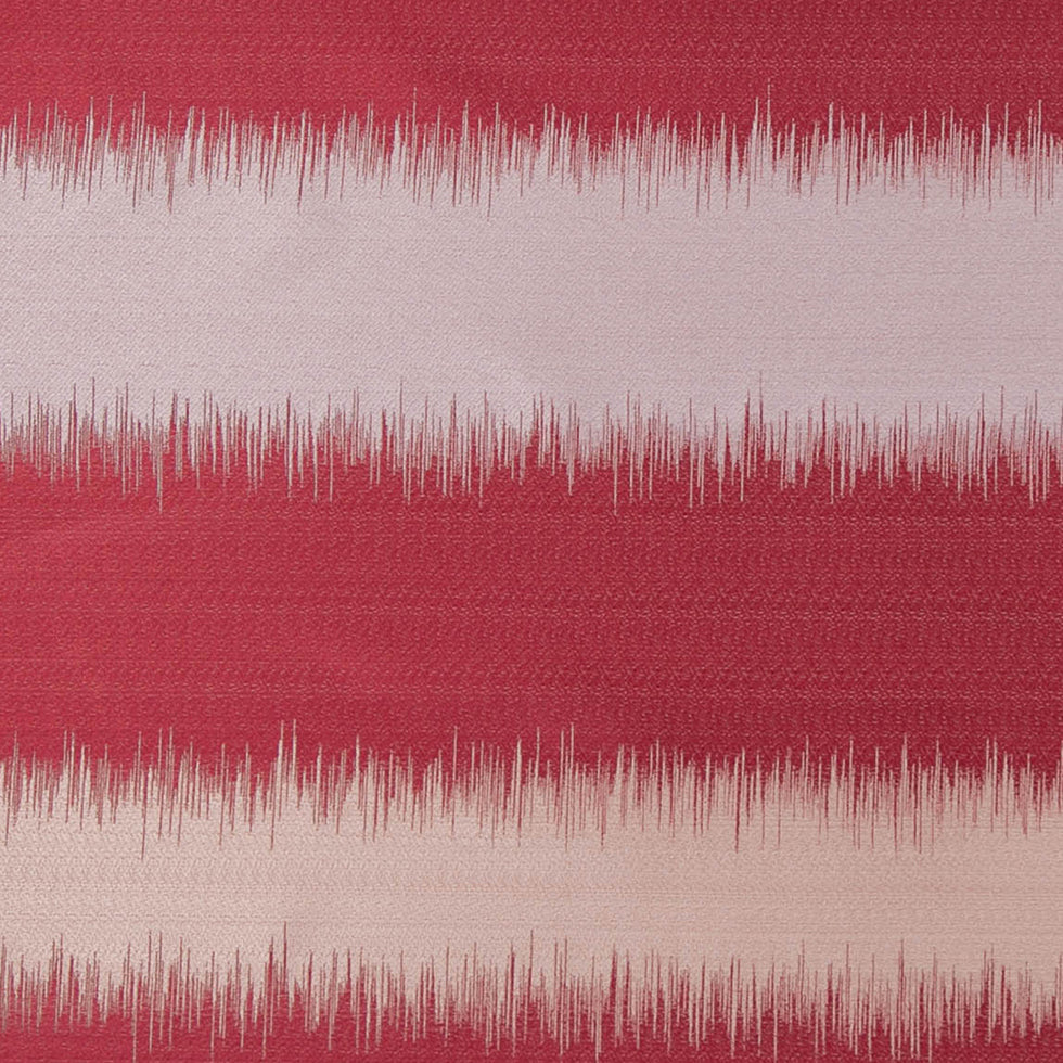Gray and Deep Red Double-Wide Poly Stripes