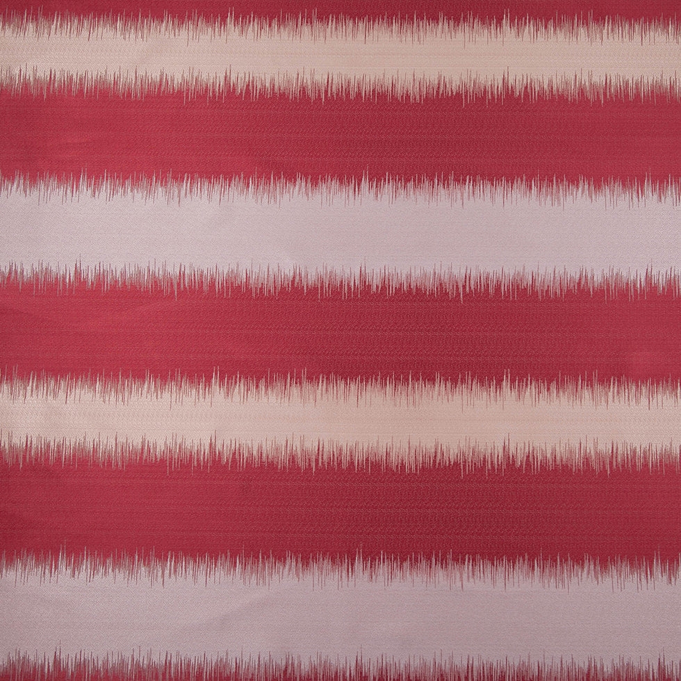 Gray and Deep Red Double-Wide Poly Stripes
