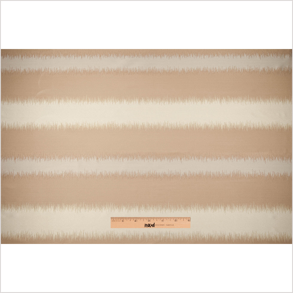 Champagne and Beige Double-Wide Poly Stripes