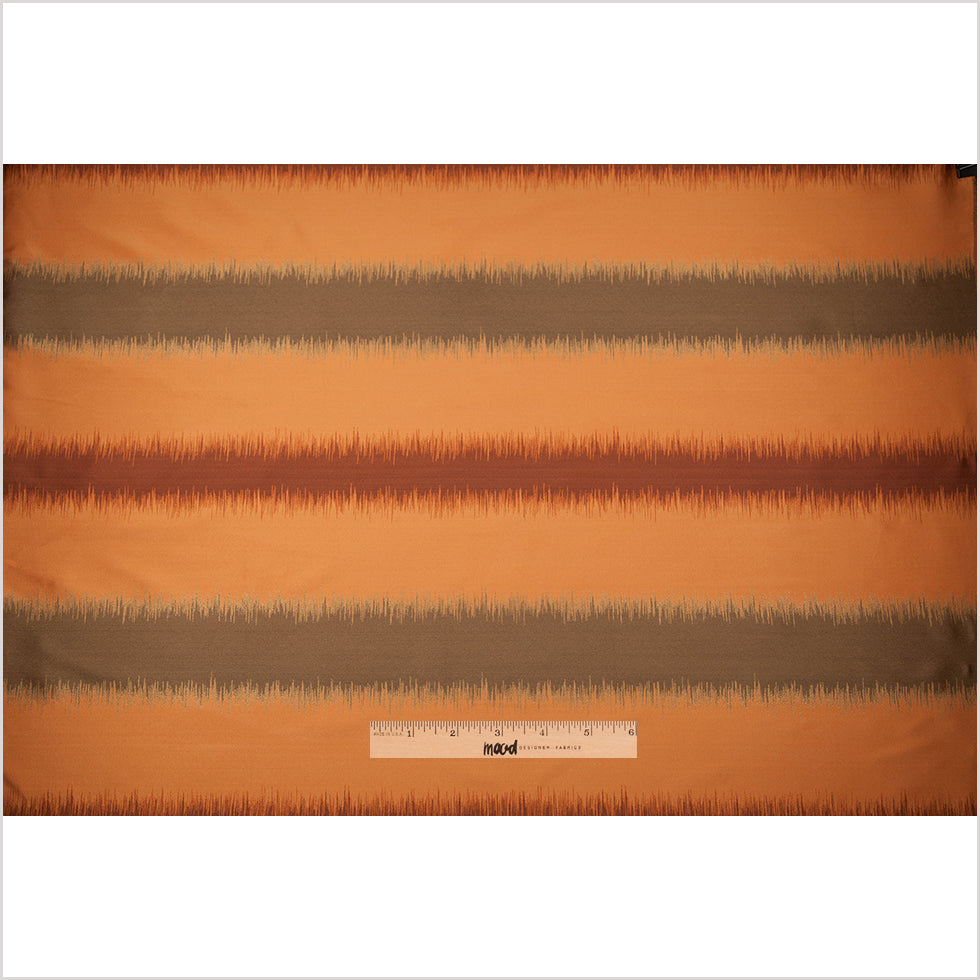 Orange and Taupe Double-Wide Poly Stripes