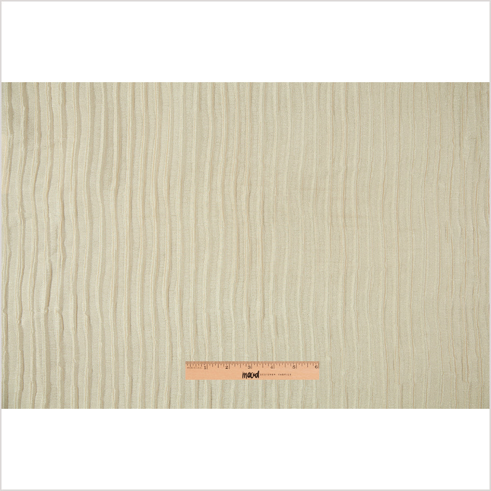 Ecru "Bumpy" Poly Sheer