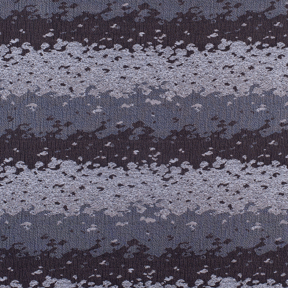 Organic Ripples Brown and Gray Poly Brocade