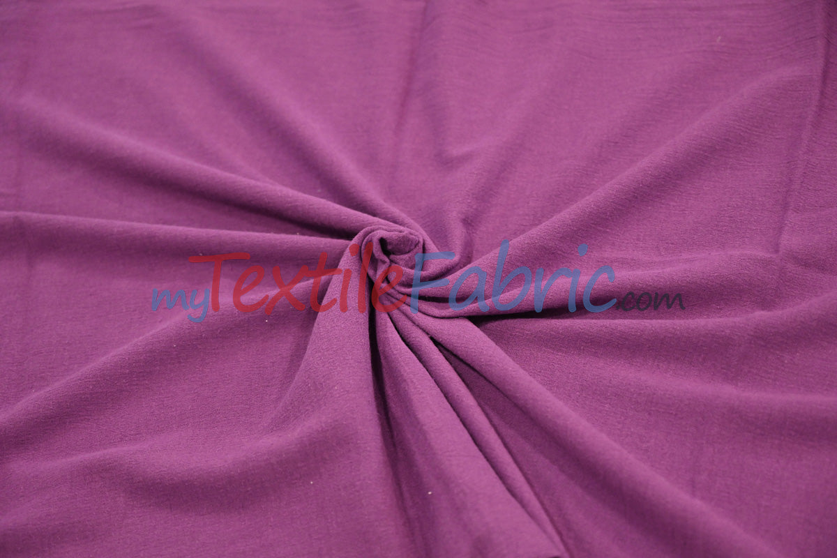 100 Percent Cotton Gauze Fabric - Soft Lightweight Muslin, 46/48" Width, Yards, Bolts, Sample Swatch (1 Yard)