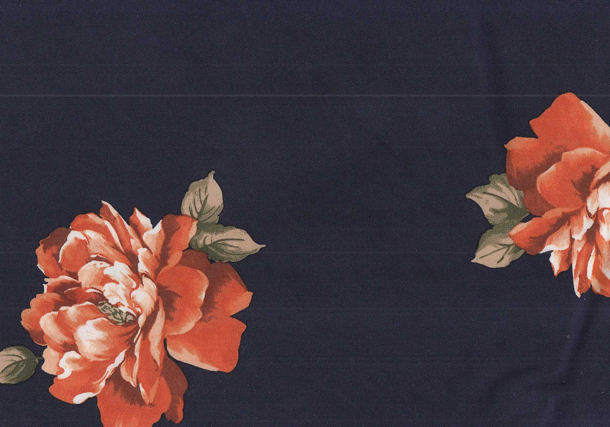 1 Yard DTY Floral Print Stretch Knit Fabric 58/60 Inch Wide