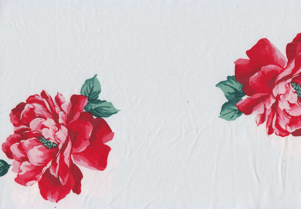 Floral Print DTY Knit Fabric 1 Yard Soft Stretch Flowy 58/60" Wide