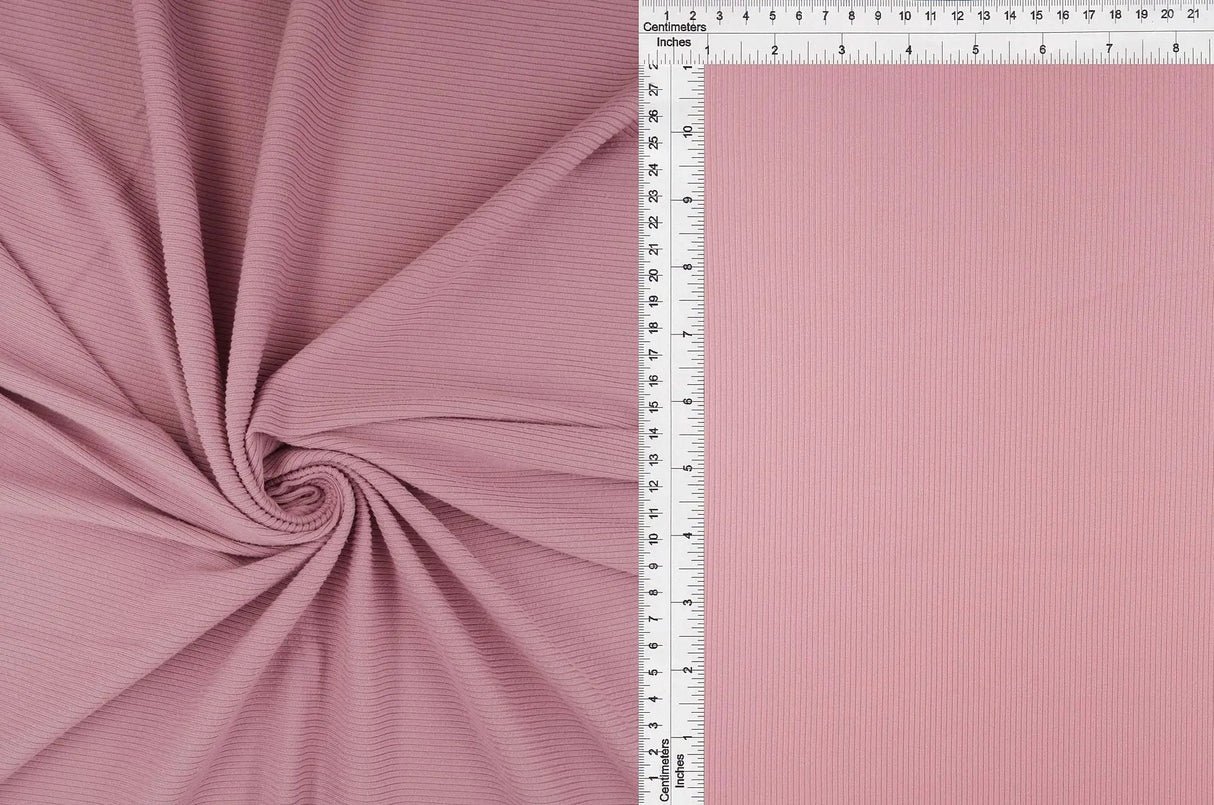 1 Yard 2x1 Yummy Rib Solid Knit Fabric, 58/60'' Wide Polyester Spandex Blend