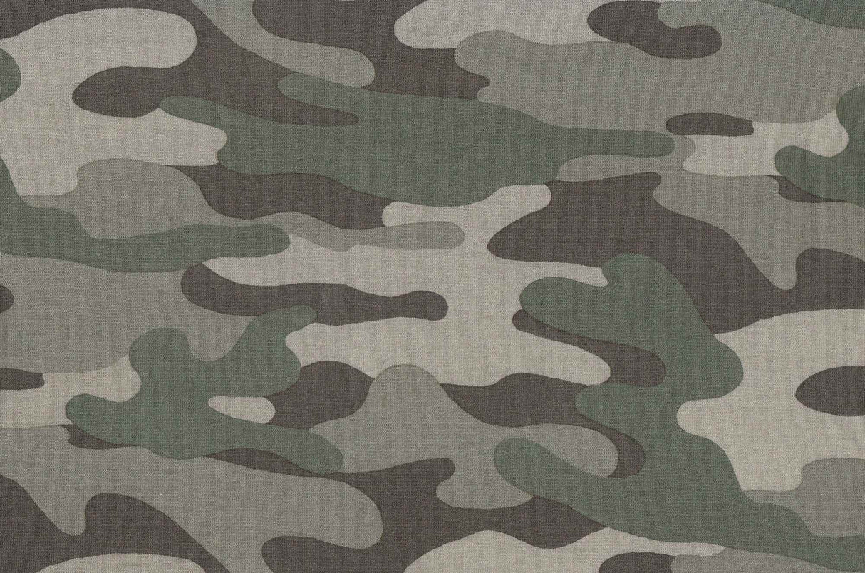 1 Yard Rayon Spandex Jersey Camouflage Print Stretch Fabric 58/60 Inch Wide