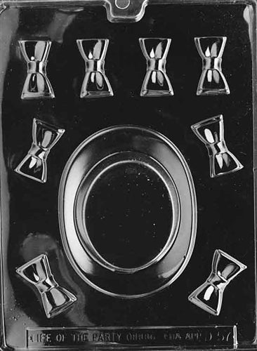 Top Hat With Bow Ties Chocolate Mold