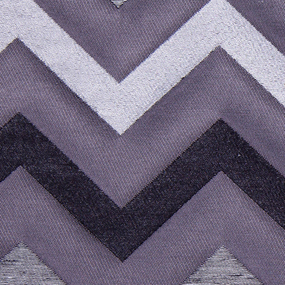Gray/Black Bold Chevron Jacquard
