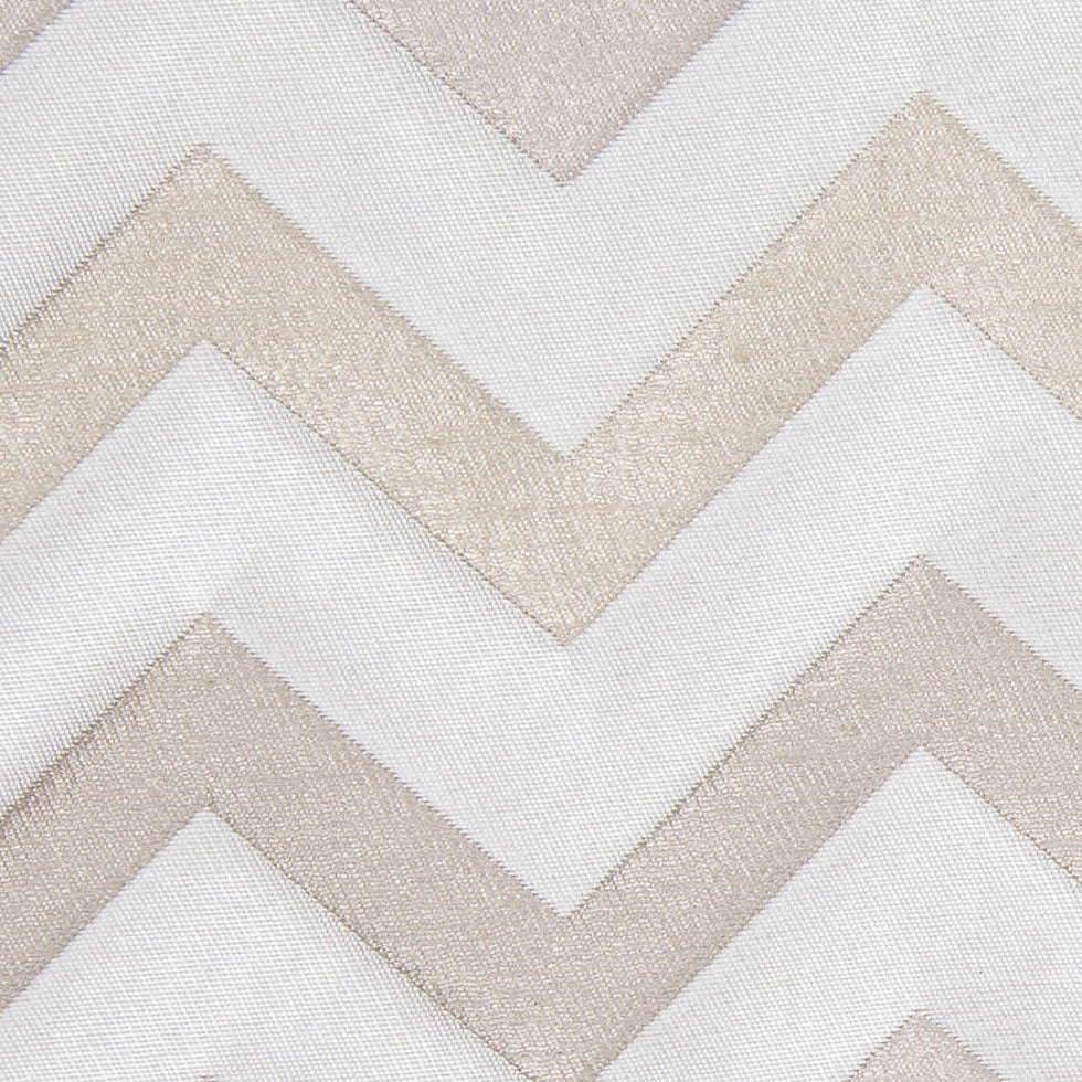 Ivory/Champagne Bold Chevron Jacquard