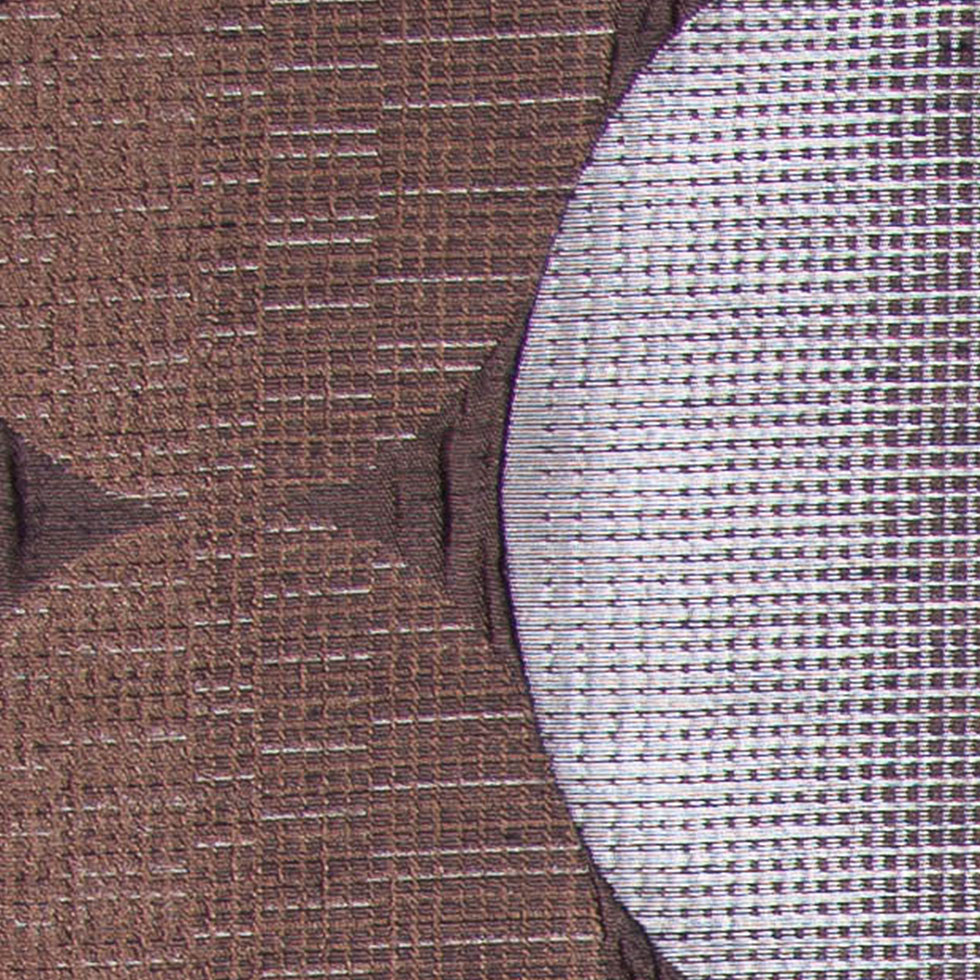 Espresso Rows of Ovals Textured Jacquard