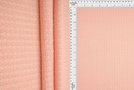 Waffle Solid Knit Fabric 1 Yard Soft Stretch Textured Material 58/60" Wide