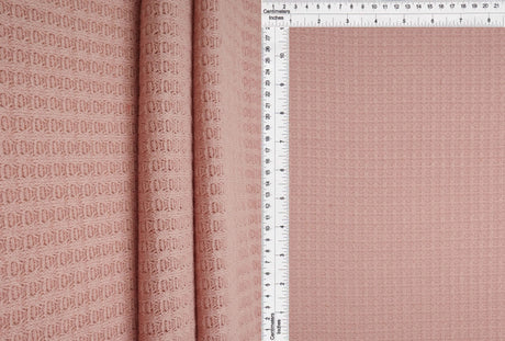 Waffle Solid Knit Fabric 1 Yard Soft Stretch Textured Material 58/60" Wide