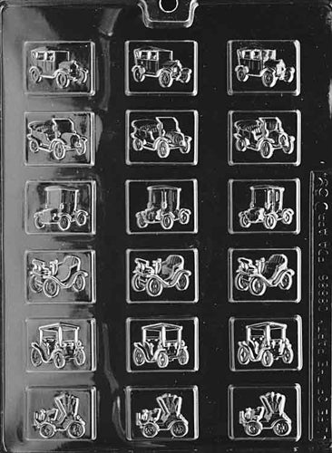 Antique Cars Mints Chocolate Mold - LPD059