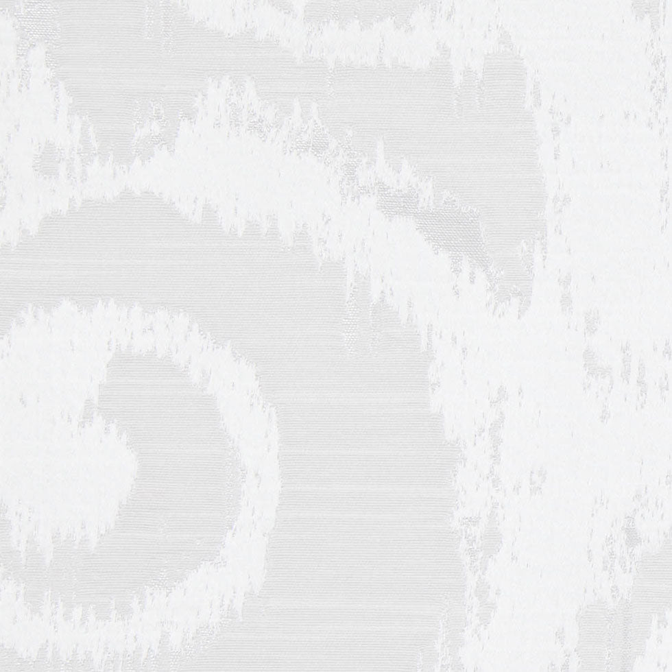 White Bold Swirls Jacquard