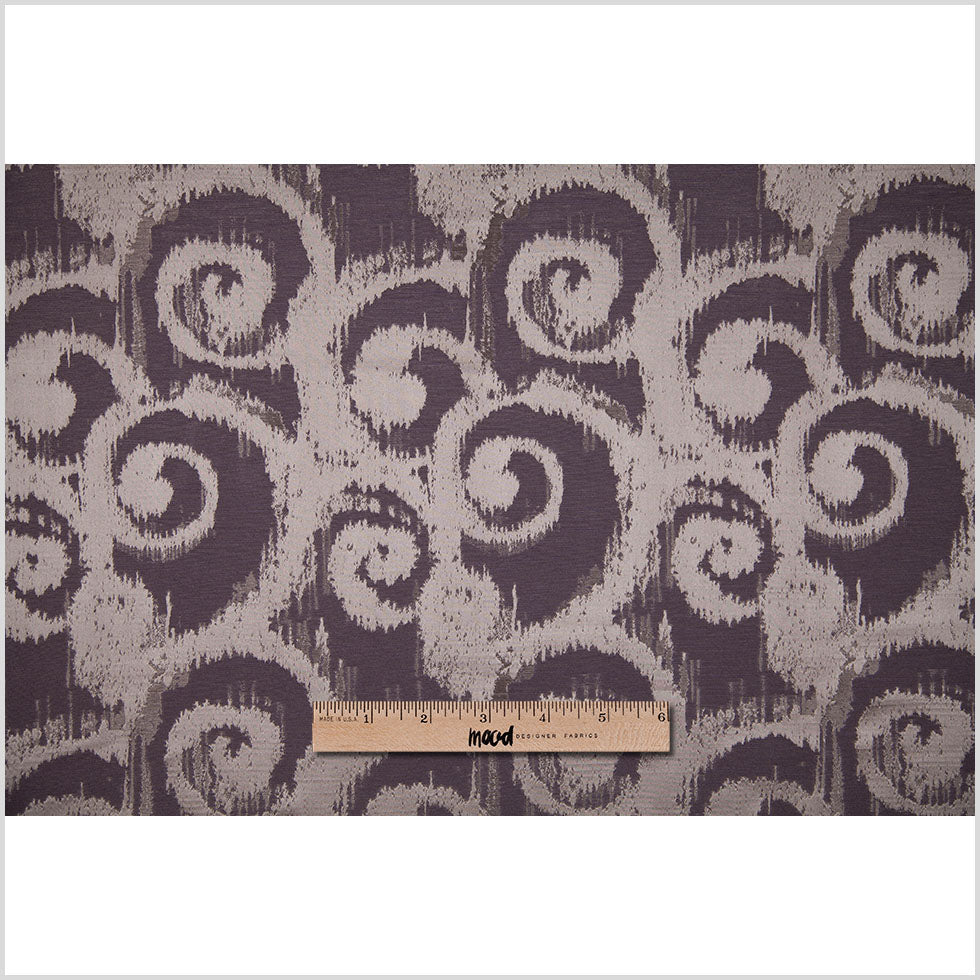 Plum Bold Swirls Jacquard
